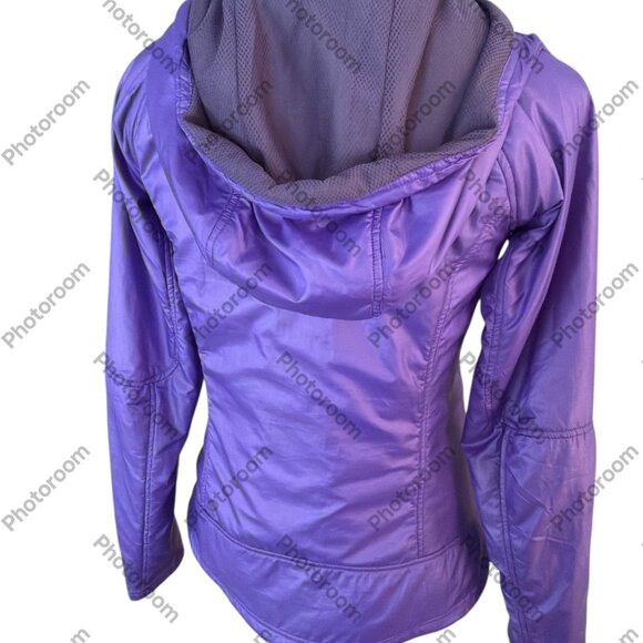 REI Purple Polartech XSmall Zip Hooded Jacket with Pockets - Picture 4 of 7